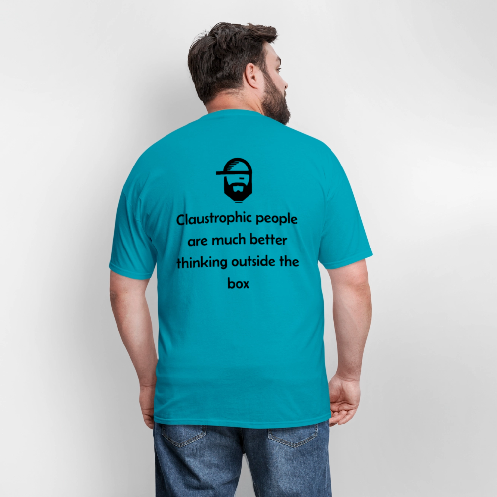 claustrophobia - unisex classic t-shirt - turquoise