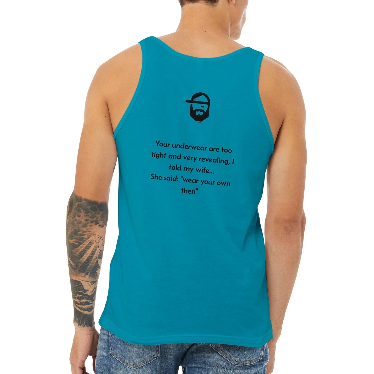 underwear dad joke tank top