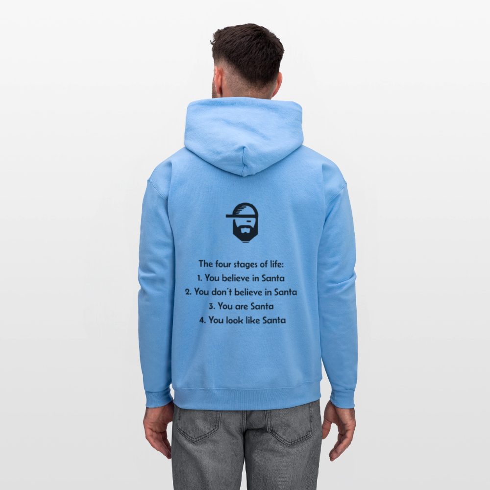 life stages dad joke hoodie - carolina blue