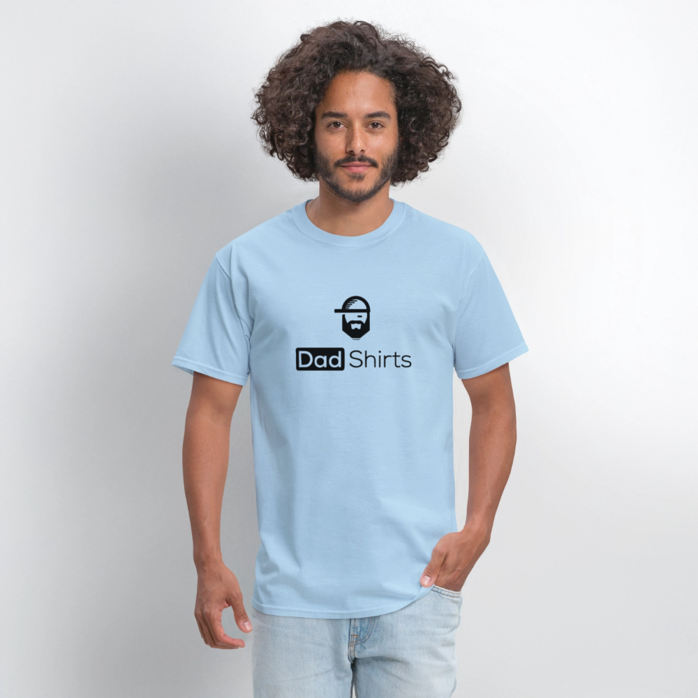 Deep Questions Dad Joke Shirt - powder blue