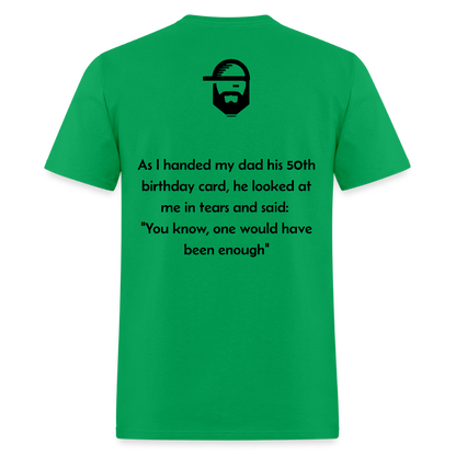 Dad's Birthday Dad Joke Shirt - bright green