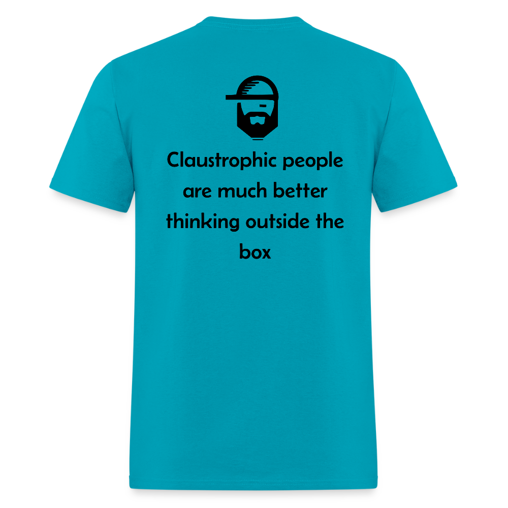 claustrophobia - unisex classic t-shirt - turquoise