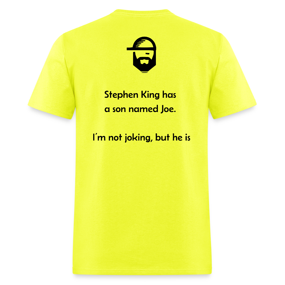 joking dad joke shirt - safety green