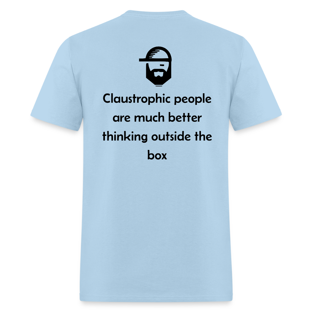 claustrophobia - unisex classic t-shirt - powder blue