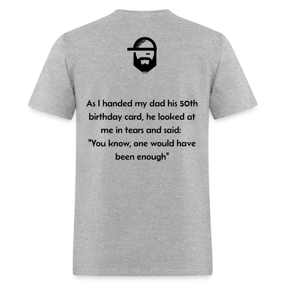 dad's birthday dad joke shirt - heather gray