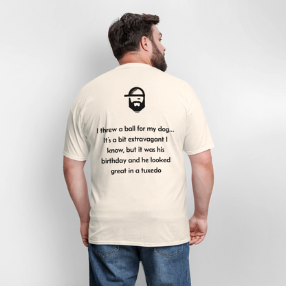 Ball For My Dog Dad Joke Shirt - natural