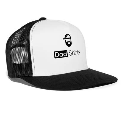 Dad Shirts Trucker Hat - white/black
