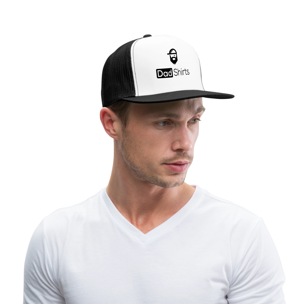Dad Shirts Trucker Hat - white/black