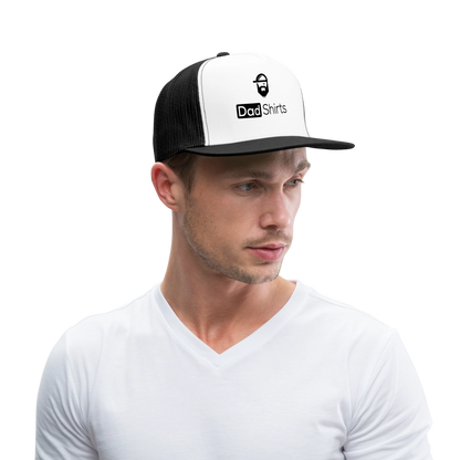 Dad Shirts Trucker Hat - white/black