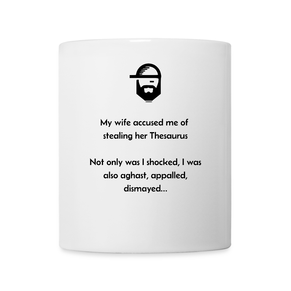 "thesaurus"  coffee/tea mug - white