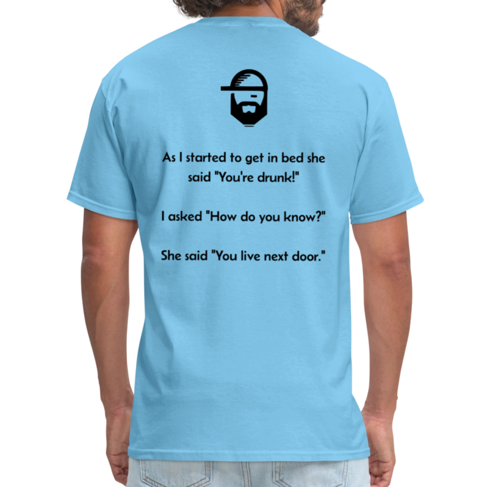 how did you know dad joke shirt - aquatic blue
