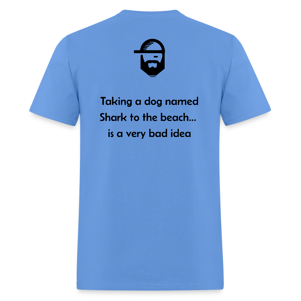 shark dad joke shirt - carolina blue
