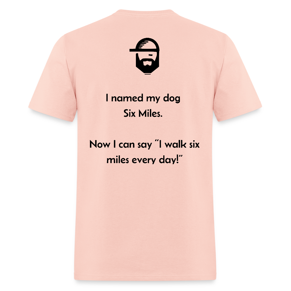 dog names dad joke shirt - blush pink 