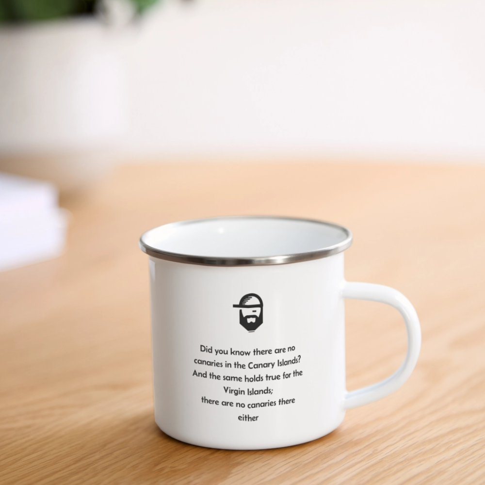 "canary islands" camper mug - white