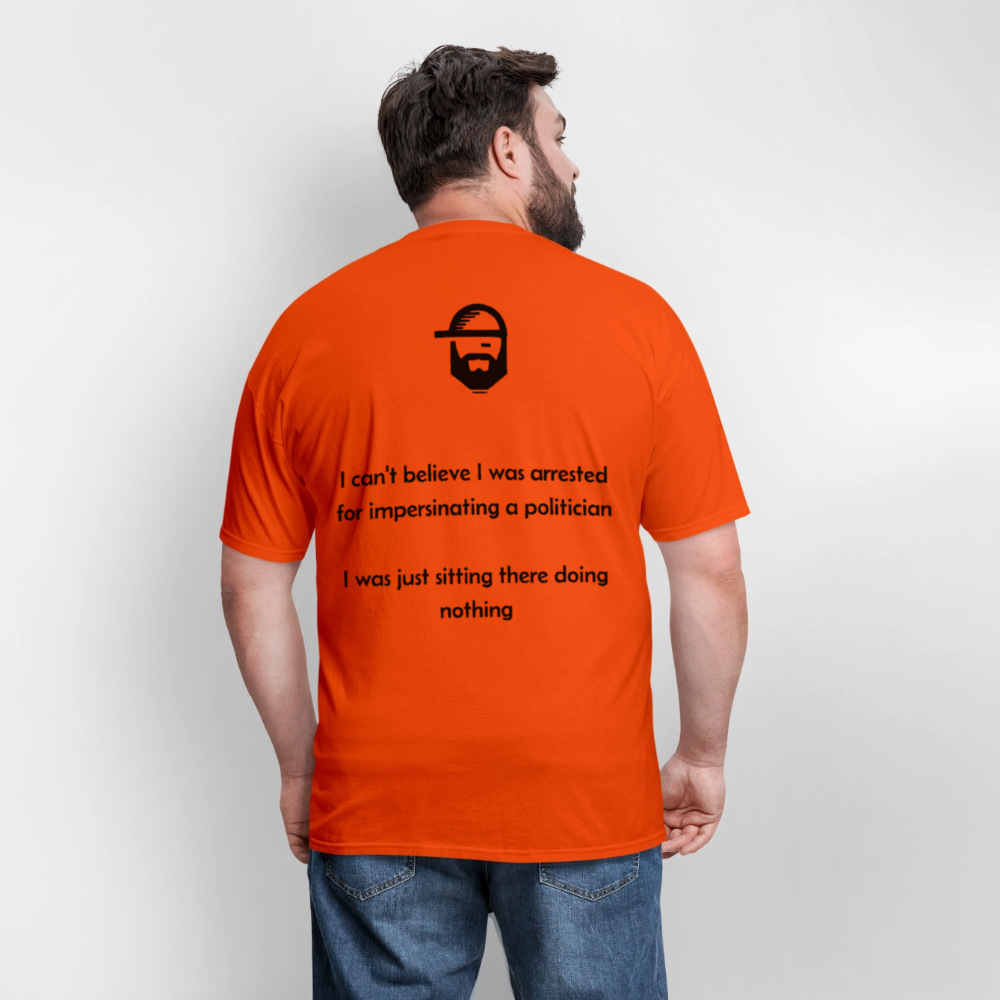 can't believe dad joke shirt - orange