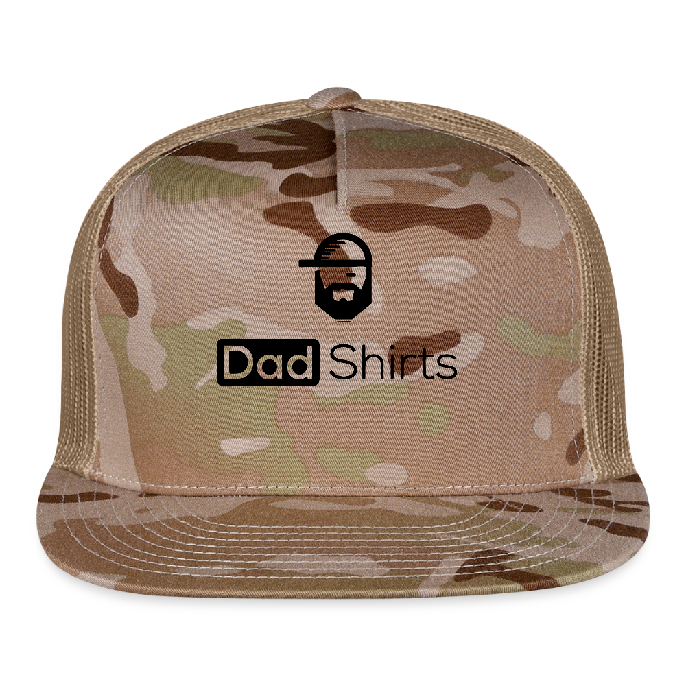 dad shirts trucker hat - multicam\tan