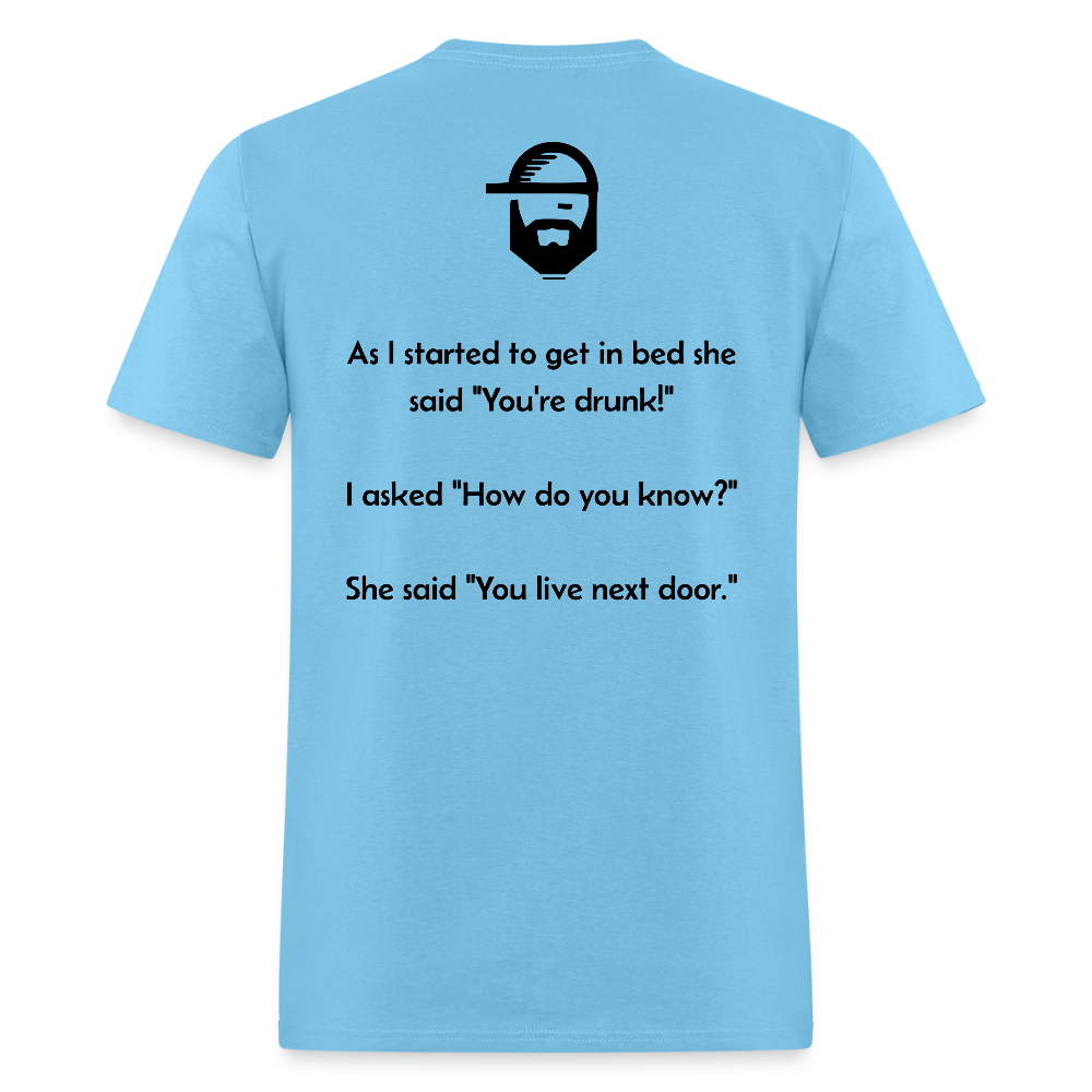 how did you know dad joke shirt - aquatic blue