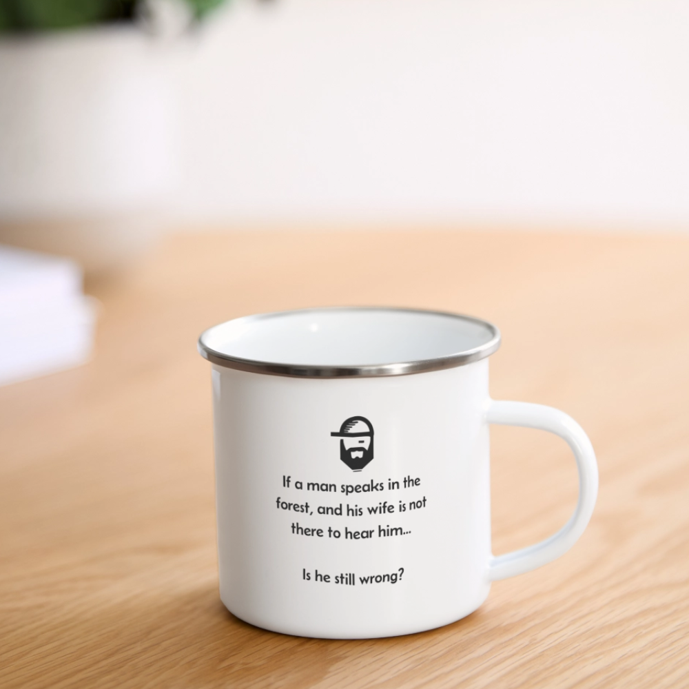 "wife wisdom" - camper mug - white