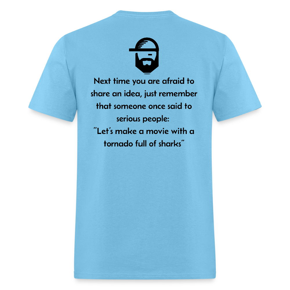 good idea dad joke shirt - aquatic blue