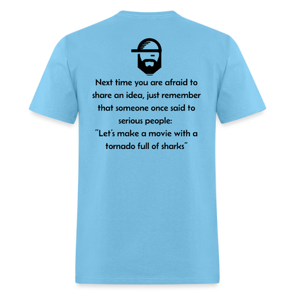 Good Idea Dad Joke Shirt - aquatic blue
