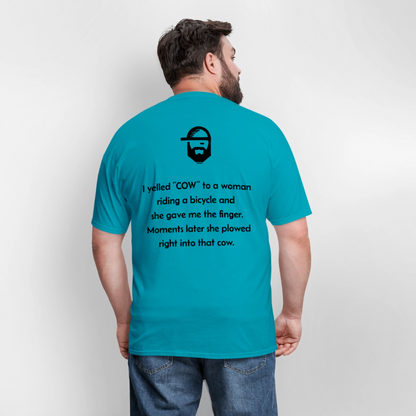 COW Dad Joke Shirt - turquoise