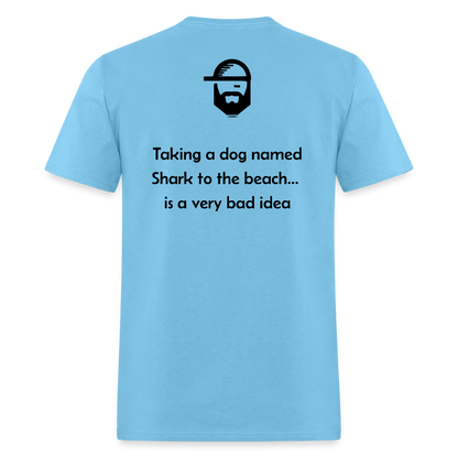 Shark Dad Joke Shirt - aquatic blue