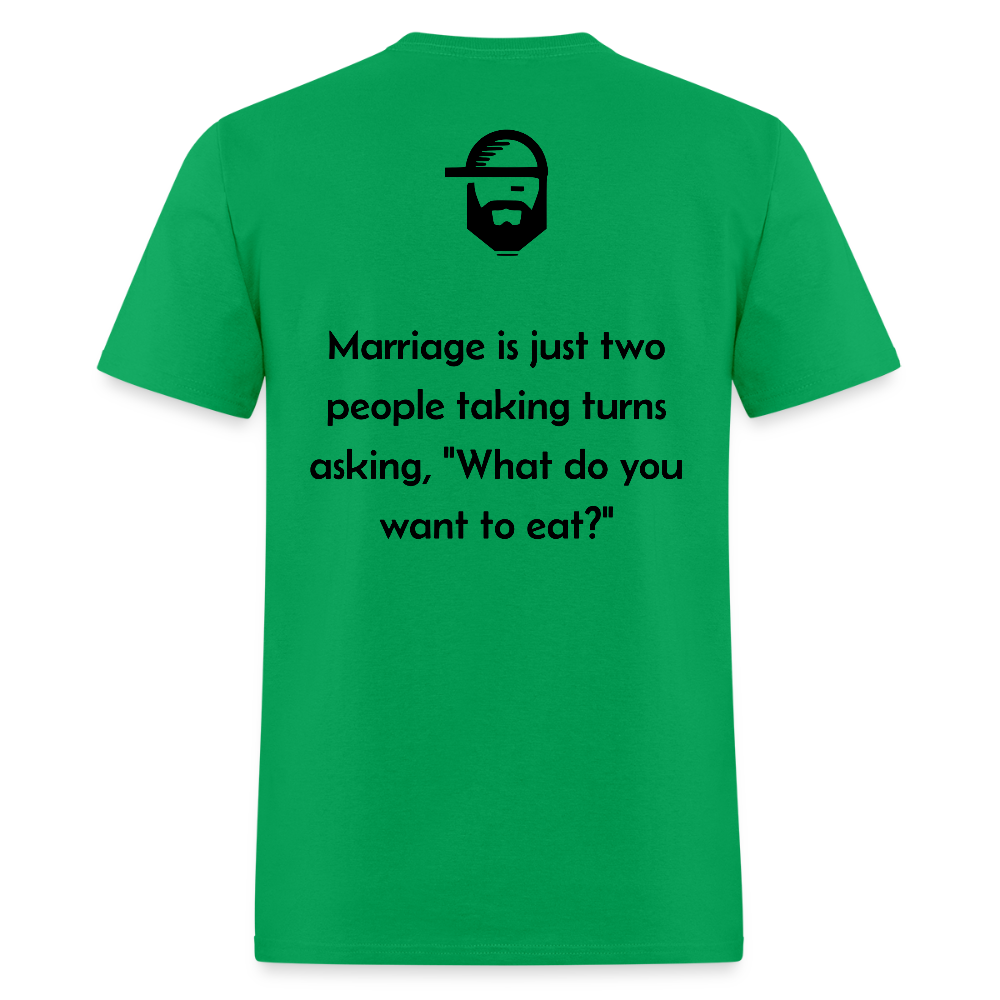 Marriage Dad Joke Shirt - bright green
