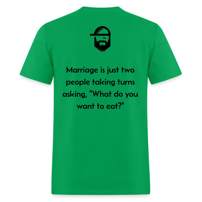 Marriage Dad Joke Shirt - bright green