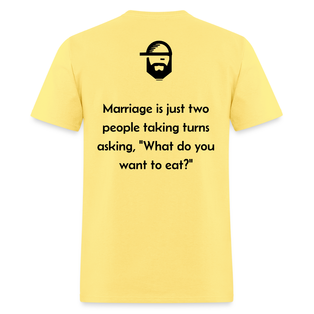 Marriage Dad Joke Shirt - cornsilk
