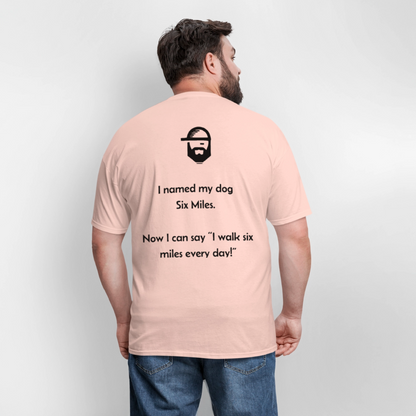 Dog Names Dad Joke Shirt - blush pink 