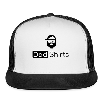 Dad Shirts Trucker Hat - white/black
