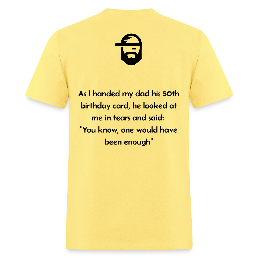 Dad's Birthday Dad Joke Shirt - cornsilk