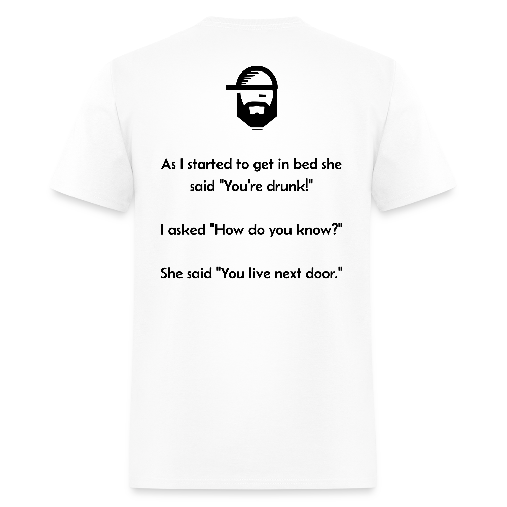 how did you know dad joke shirt - white
