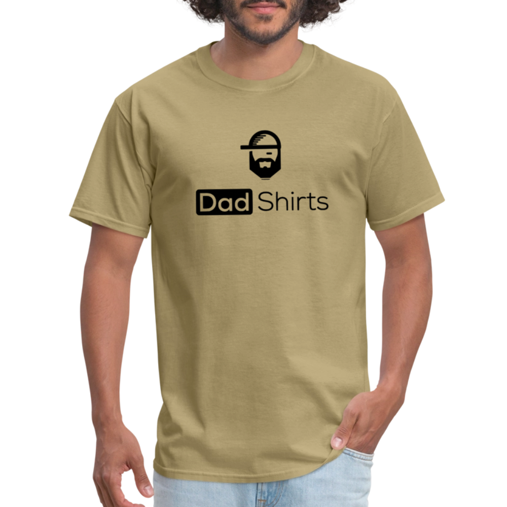 faults dad joke shirt - khaki