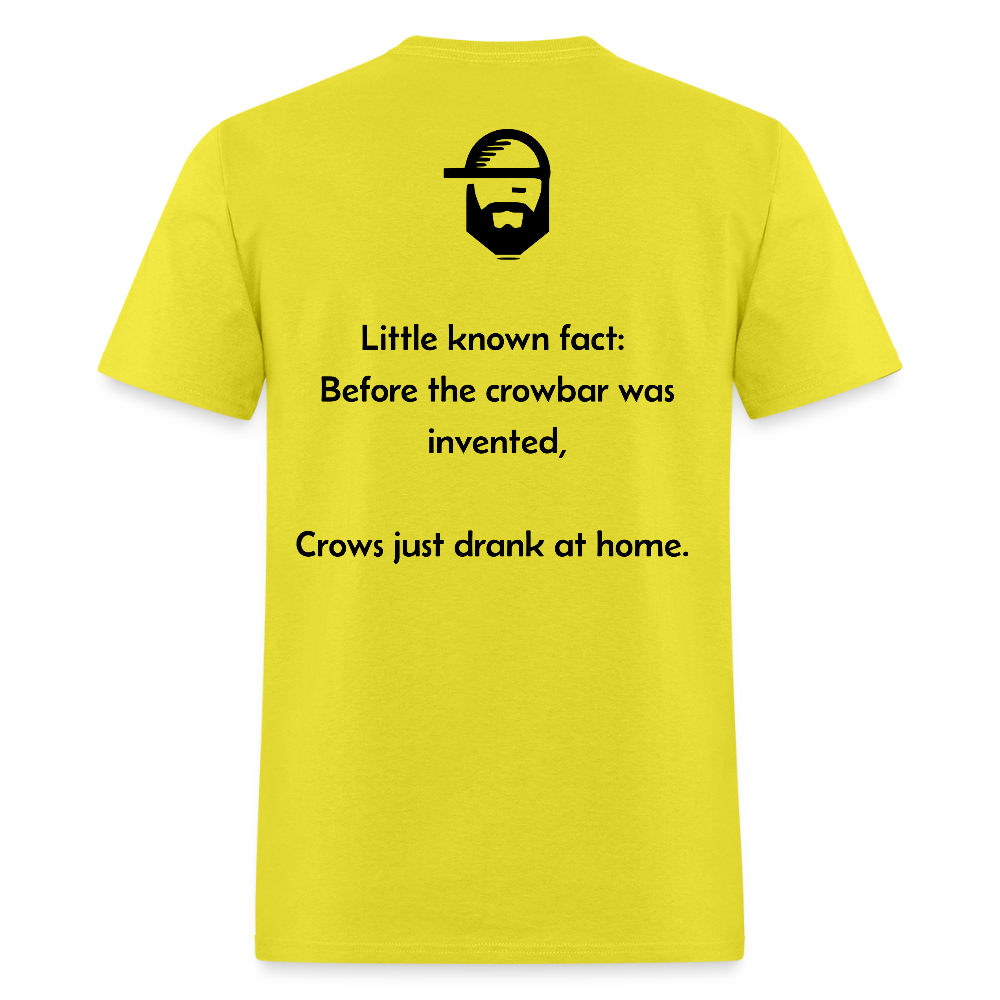 "crowbar" - unisex classic t-shirt - yellow