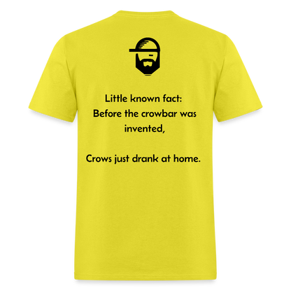 "Crowbar" - Unisex Classic T-Shirt - yellow