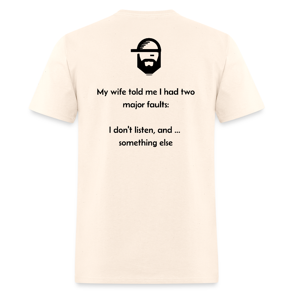 Faults Dad Joke Shirt - natural