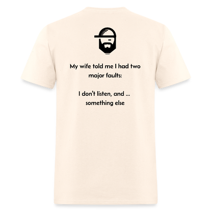 Faults Dad Joke Shirt - natural