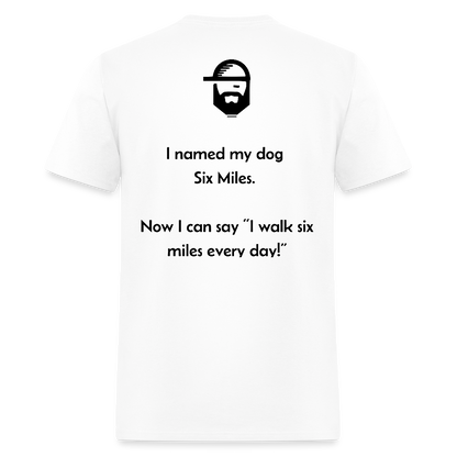 Dog Names Dad Joke Shirt - white