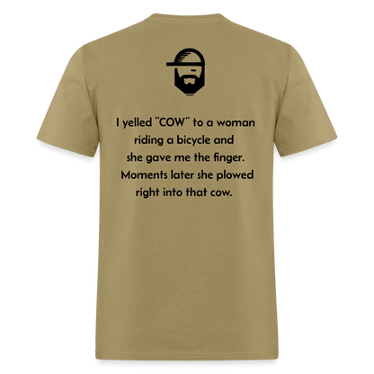 COW Dad Joke Shirt - khaki