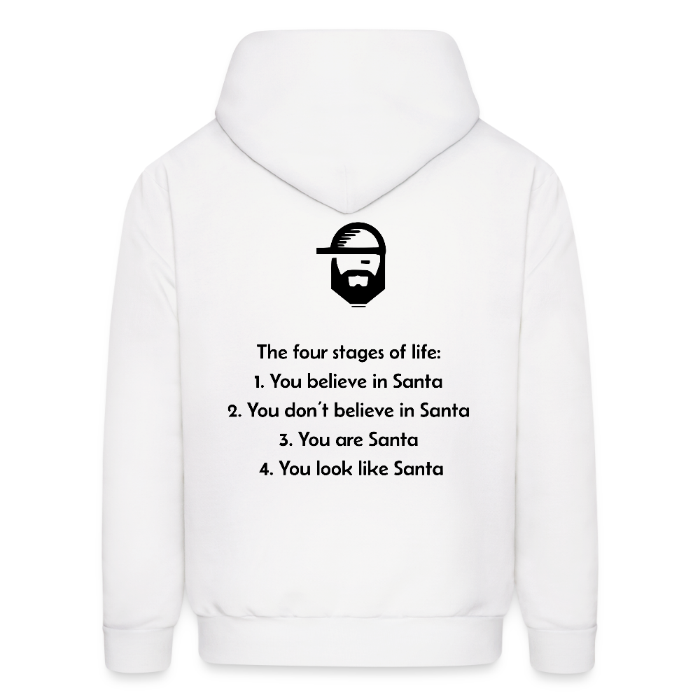 life stages dad joke hoodie - white