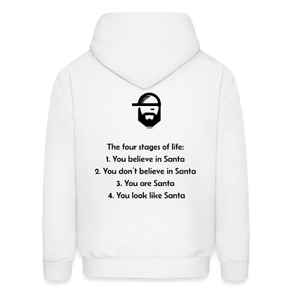 Life Stages Dad Joke Hoodie - white