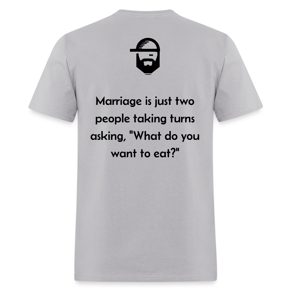 Marriage Dad Joke Shirt - gravel 