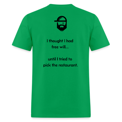 Free Will Dad Joke Shirt - bright green