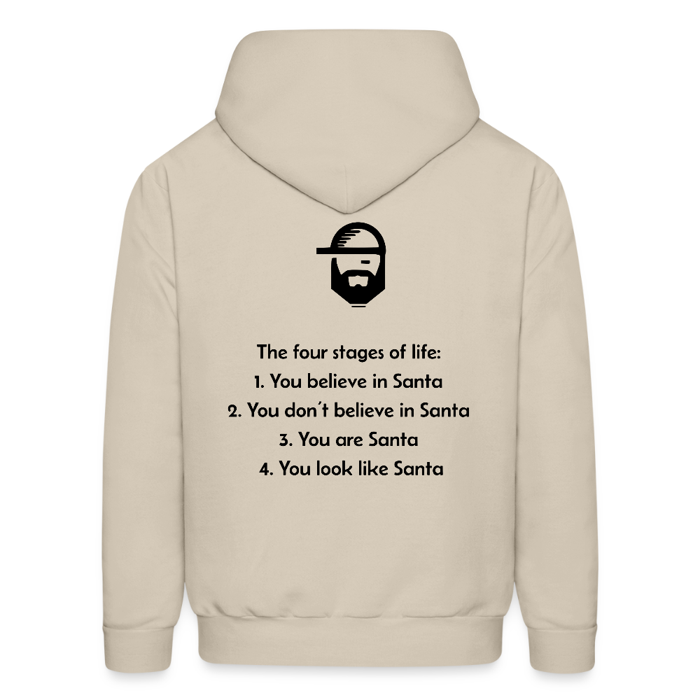 life stages dad joke hoodie - sand