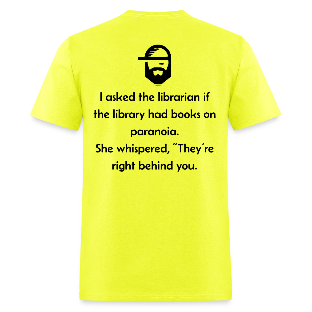 paranoia dad joke t-shirt