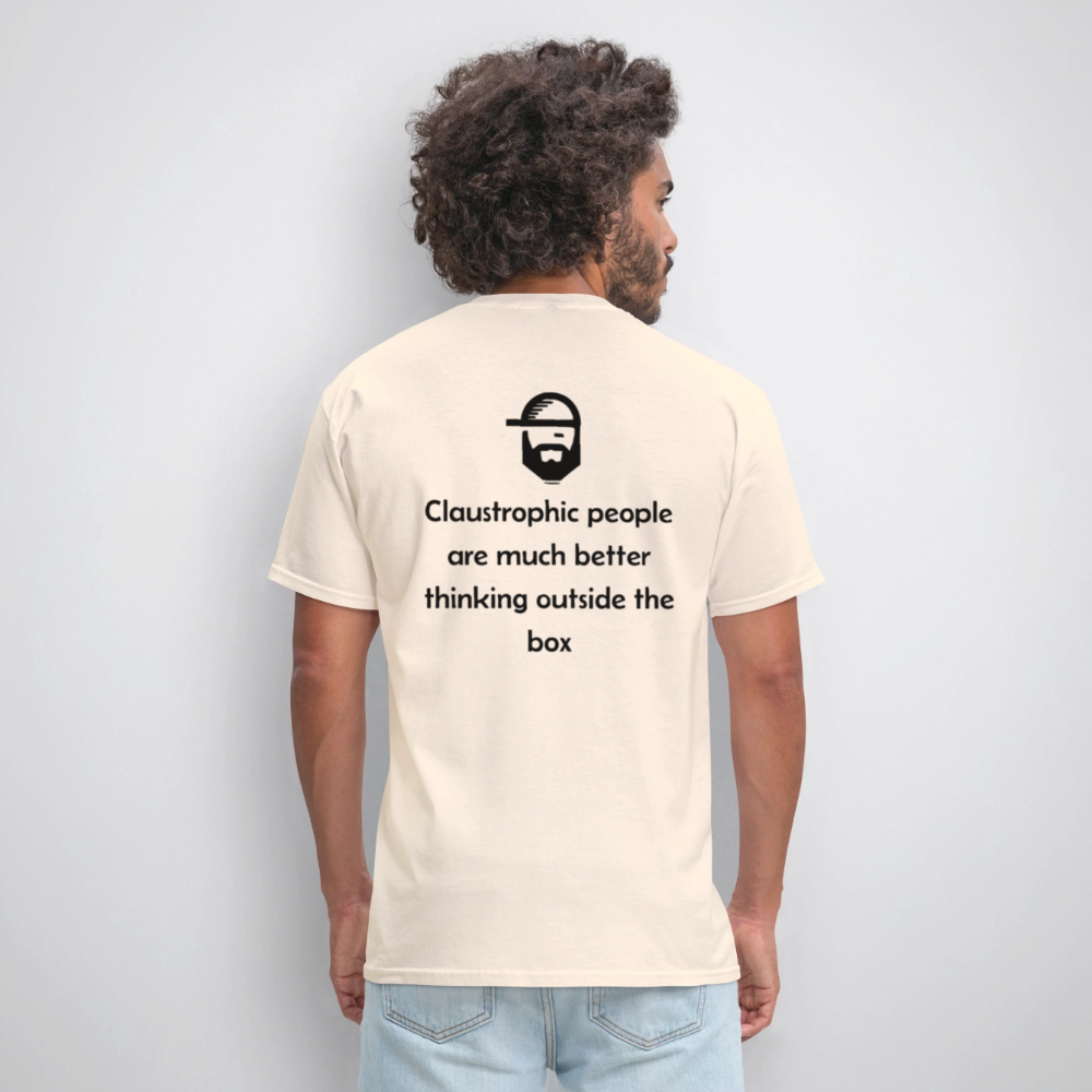 claustrophobia - unisex classic t-shirt - natural
