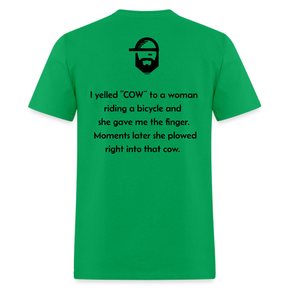 COW Dad Joke Shirt - bright green
