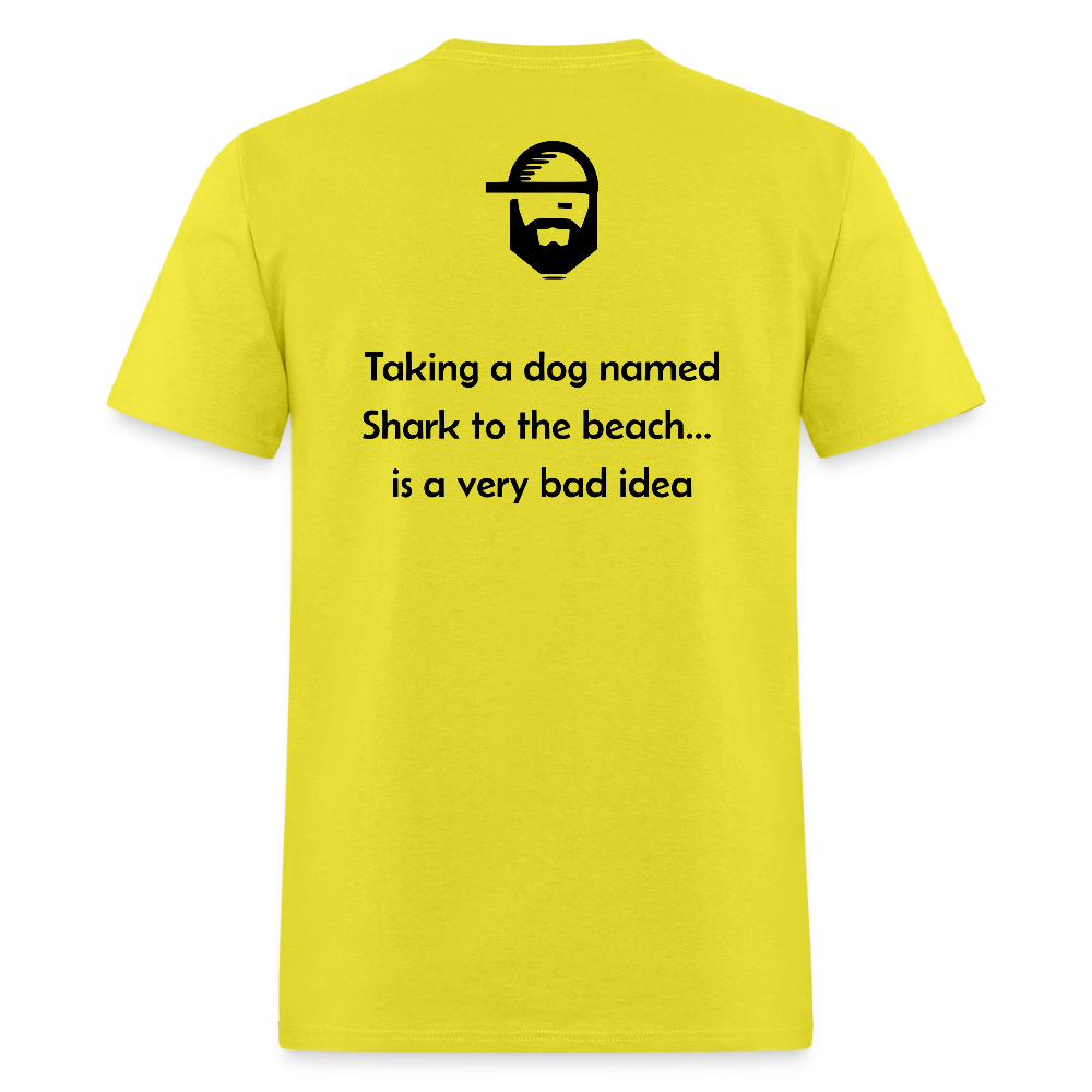 shark dad joke shirt - yellow