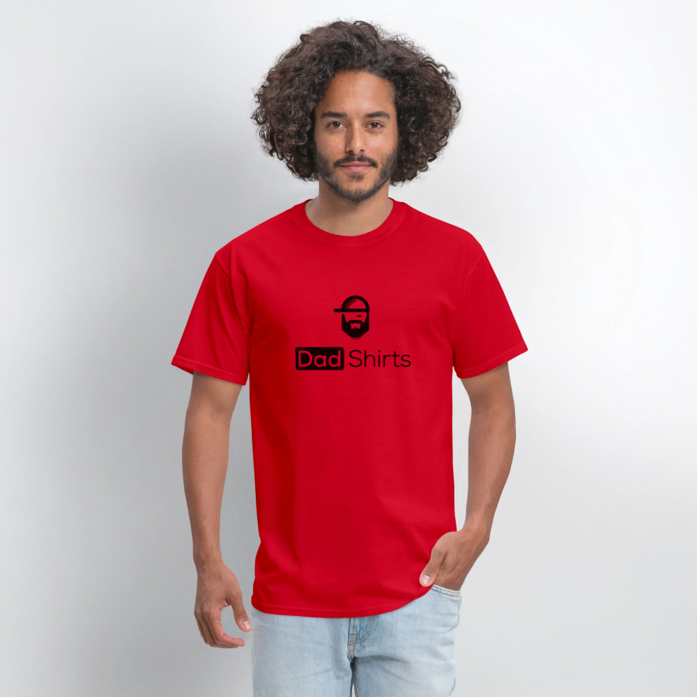 audiobook dad joke shirt - red